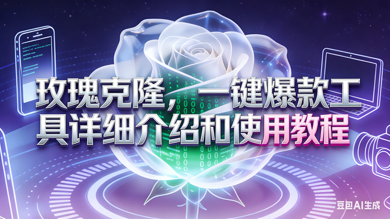 (16802期)玫瑰克隆工具,自媒体必备神器,一键爆款工具详细介绍和使用教程 (16802期)玫瑰克隆工具,自媒体必备神器,一键爆款工具详细介绍和使用教程