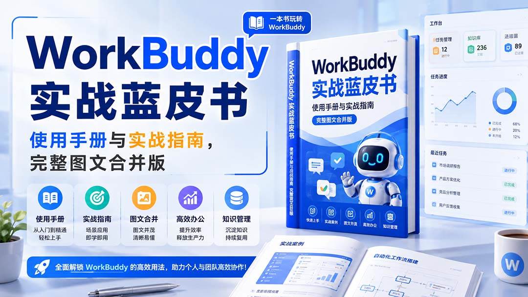 (20106期)WorkBuddy实战蓝皮书,使用手册与实战指南,完整图文合并版-777网创网