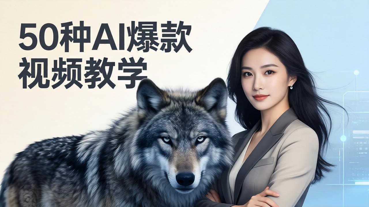 50种AI爆款视频教学：影视级古诗词+治愈萌宠+山海经蛟龙，高阶宝典商业落地-777网创网