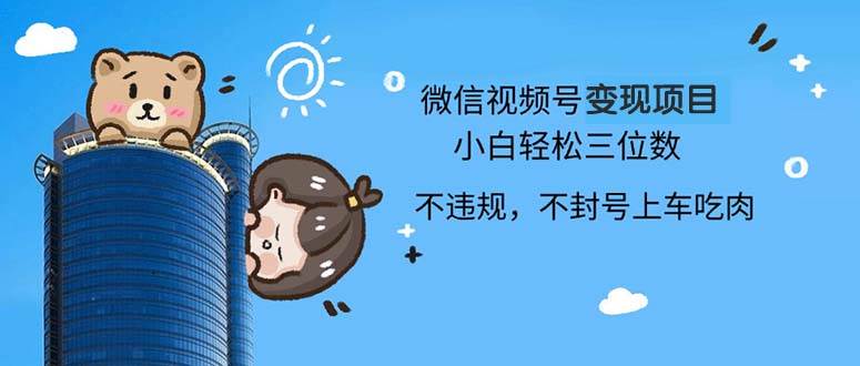 (13115期)2024最新微信视频号变现项目,小白轻松月入四位数-777网创网