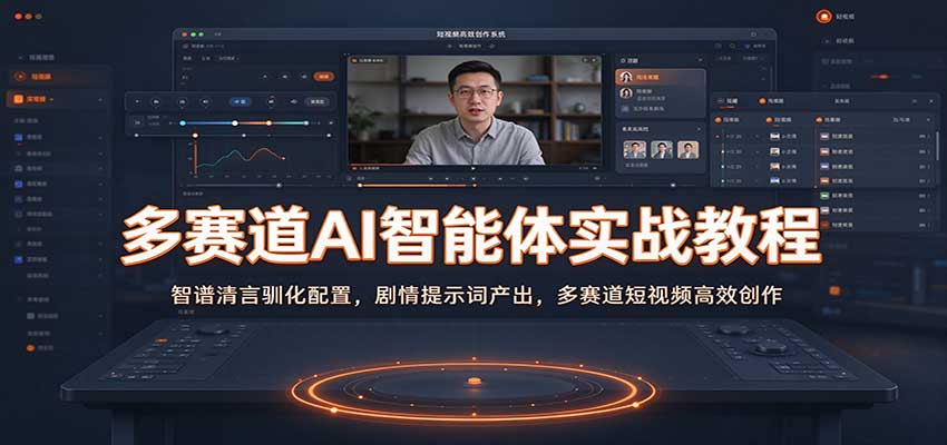 多赛道AI智能体实战教程:智谱清言驯化配置,剧情提示词产出,多赛道短视频高效创作-777网创网