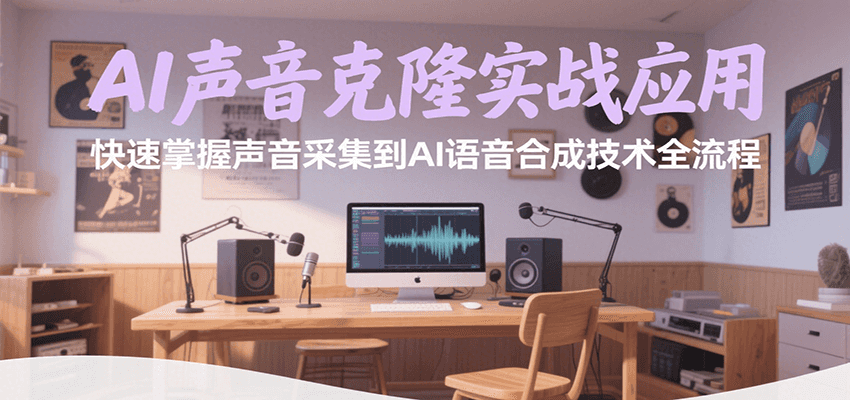 AI声音克隆实战应用,快速掌握声音采集到AI语音合成技术全流程-777网创网