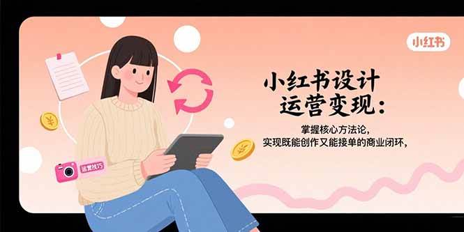 （15636期）小红书设计运营变现：掌握核心方法论，实现既能创作又能接单的商业闭环-777网创网