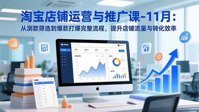(16714期)淘宝店铺运营与推广课-11月:从测款筛选到爆款打爆完整流程,提升店铺流量与转化效率-777网创网