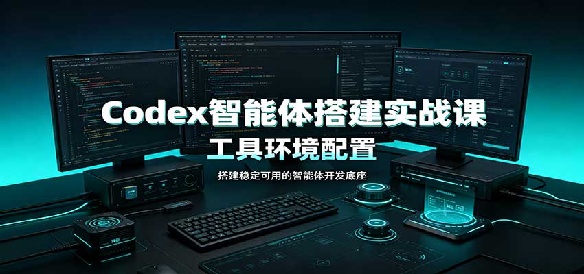 Codex智能体搭建实战课：工具环境配置，自定义技能开发，多业务自动化教学-777网创网