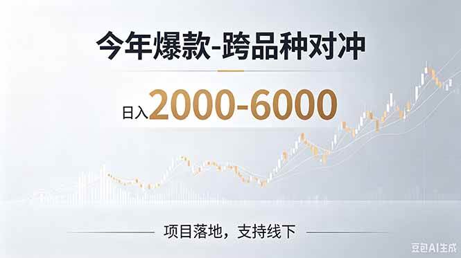 （19150期）2026创业新风口—跨品种对冲震撼首发！日收益2000-6000+，项目绿色长久，安全稳健-777网创网
