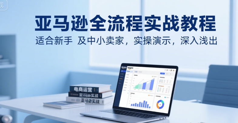 亚马逊全流程实战教程,适合新手及中小卖家,实操演示,深入浅出-777网创网