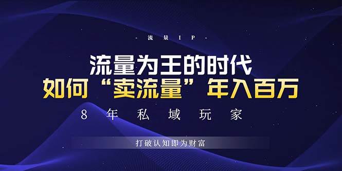（13433期）未来如何通过“卖流量”年入百万，跨越一切周期绝对蓝海项目-777网创网