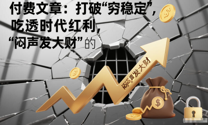 付费文章:打破“穷稳定”,吃透时代红利,“闷声发大财”的终极真谛-777网创网