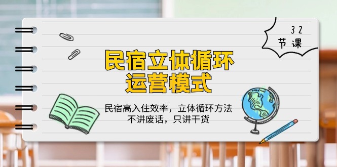 （10284期）民宿 立体循环运营模式：民宿高入住效率，立体循环方法，只讲干货（32节）-777网创网