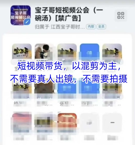 宝子哥头部团队短视频带货,以混剪为主,不需要真人出镜,不需要拍摄【更新】-777网创网
