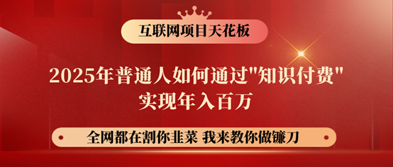 镰刀训练营超级IP合伙人，25年普通人如何通过“知识付费”年入百万！-777网创网