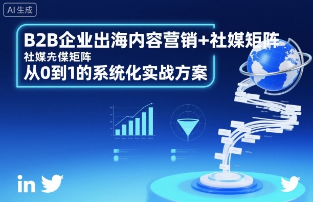 B2B企业出海内容营销+社媒矩阵，从0到1的系统化实战方案-777网创网
