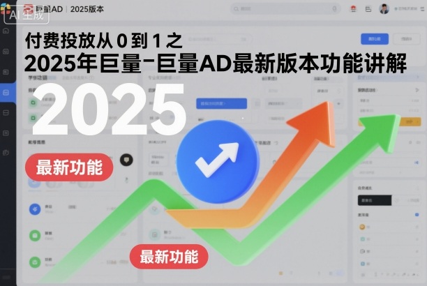 付费投放从0到1之2025年巨量AD最新版本功能讲解-777网创网