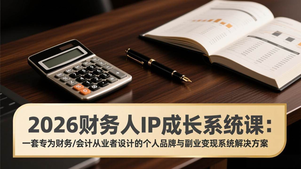 (17339期)2026财务人IP成长系统课:一套专为财务/会计从业者设计的个人品牌与副业变现系统解决方案 (17339期)2026财务人IP成长系统课:一套专为财务/会计从业者设计的个人品牌与副业变现系统解决方案