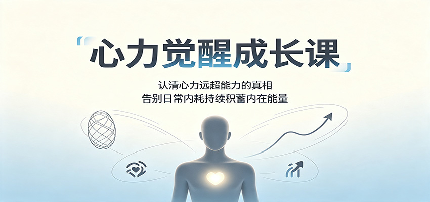 心力觉醒成长课：认清心力远超能力的真相，告别日常内耗持续积蓄内在能量-777网创网