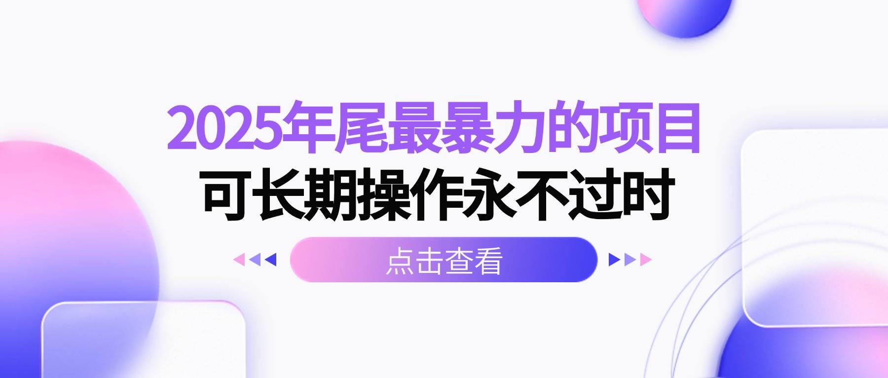 （16316期）2025年尾最暴力的项目可长期操作永不过时-777网创网