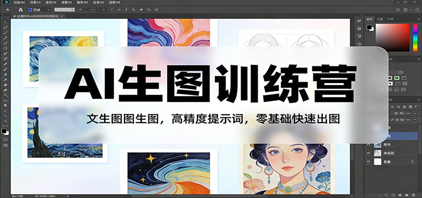 AI生图训练营:文生图图生图,高精度提示词,零基础快速出图 AI生图训练营:文生图图生图,高精度提示词,零基础快速出图