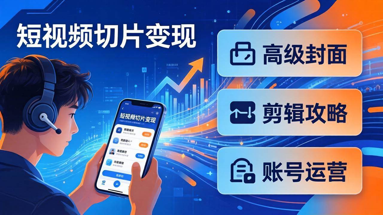(17758期)短视频切片变现速成班2.0:高级封面+剪辑攻略+账号运营,0基础小白快速入局副业 (17758期)短视频切片变现速成班2.0:高级封面+剪辑攻略+账号运营,0基础小白快速入局副业