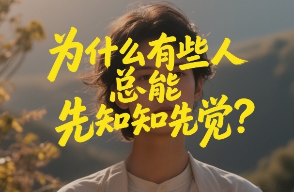 付费文章:为什么有些人总能先知先觉?
