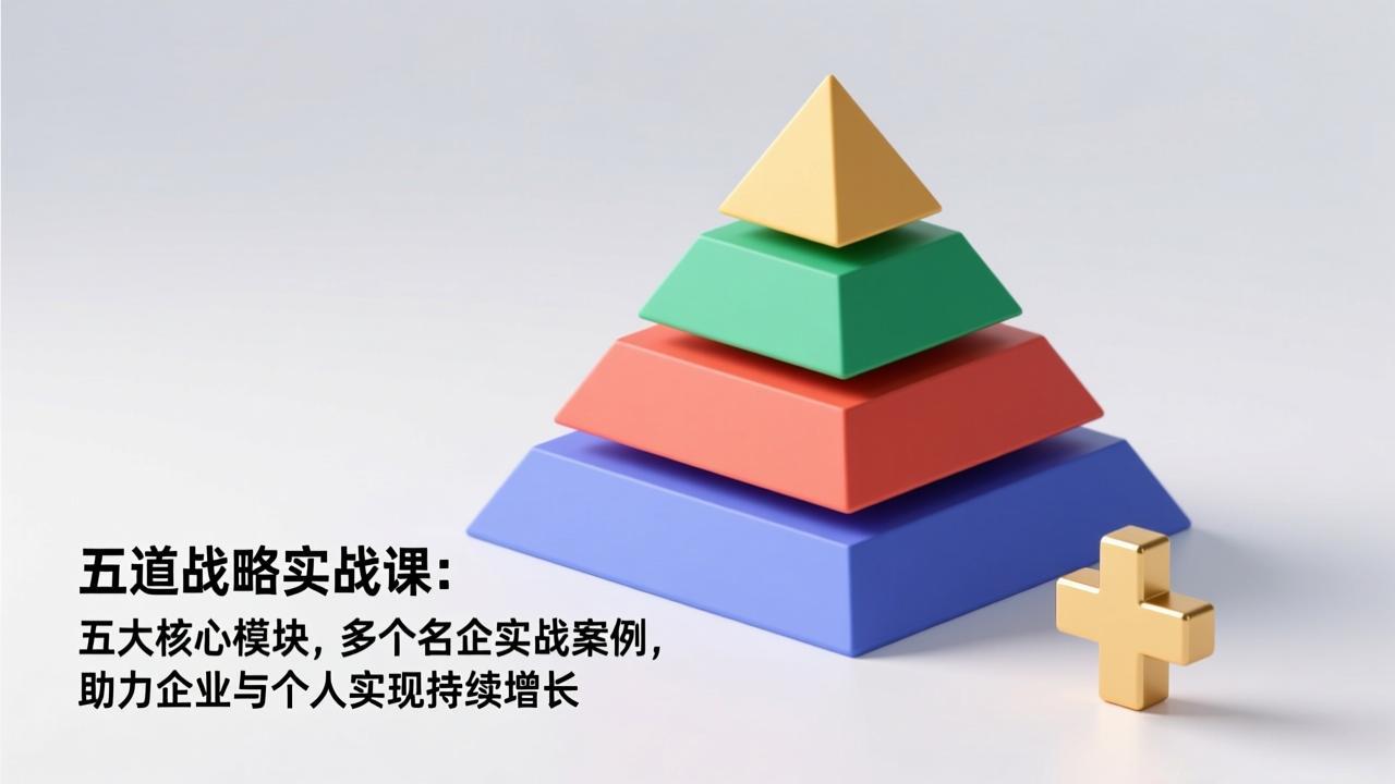 五道战略实战课：五大核心模块，多个名企实战案例，助力企业与个人实现持续增长-777网创网