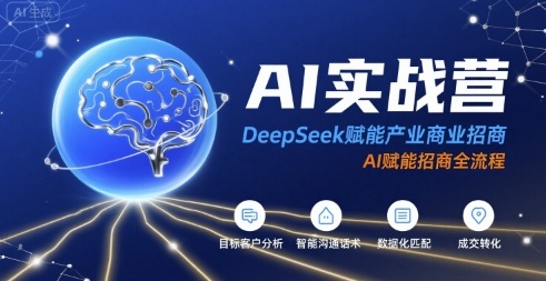AI实战营:DeepSeek赋能产业商业招商,AI赋能招商全流程