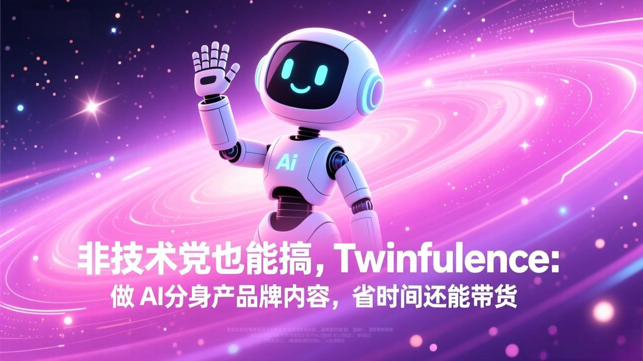 非技术党也能搞!Twinfluence:做 AI 分身产品牌内容,省时间还能带货-777网创网