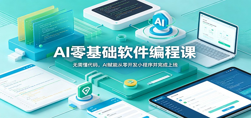 AI零基础软件编程课：无需懂代码，AI赋能从零开发小程序并完成上线-777网创网