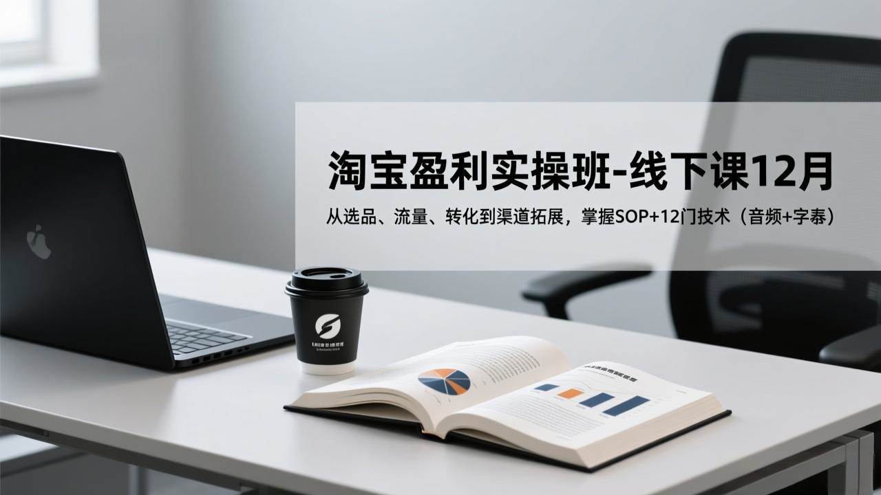 （17079期）淘宝盈利实操班-线下课12月，从选品、流量、转化到渠道拓展，掌握SOP+12门技术（音频+字幕）-777网创网