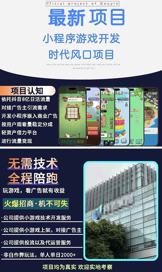 图片[2]-（15442期）2025最热抖音项目 Ai时代风口项目小程序游戏开发 实测单个游戏日收入1800+-777网创网