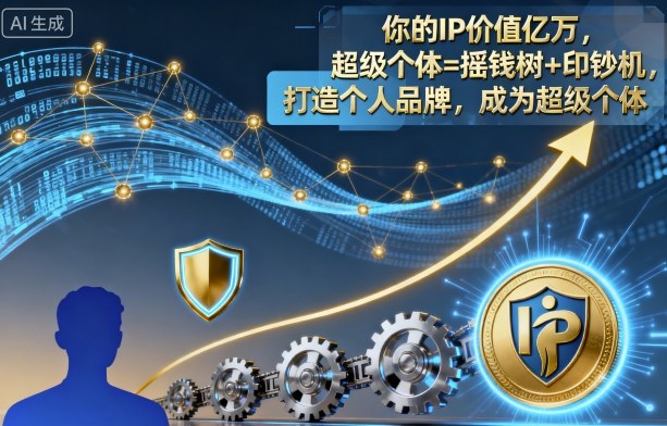 你的IP价值亿万，超级个体=摇钱树+印钞机，打造个人品牌，成为超级个体-777网创网