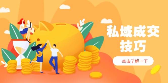 （14566期）私域成交技巧，帮你从入门到精通，破解四大痛点，快速变现，轻松收钱-777网创网