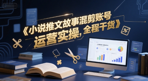 小说推文故事混剪账号运营实操，全程干货-777网创网