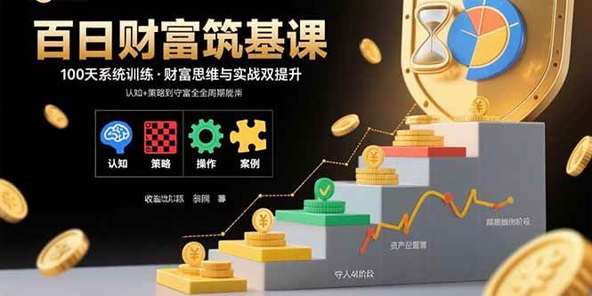 (15874期)百日财富筑基课:认知+策略+实操+案例拆解 实现从创富到守富全周期能力-777网创网