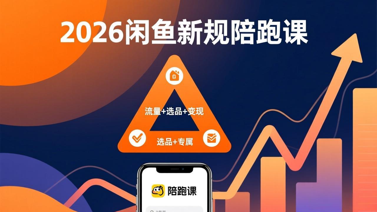 2026闲鱼高阶陪跑课全新上线，带你吃透新规玩转选品流量，从零搭建稳定变现盈利体系-777网创网