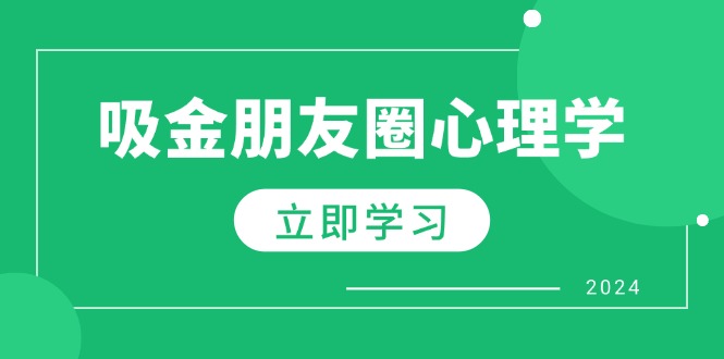 朋友圈吸金心理学：揭秘心理学原理，增加业绩，打造个人IP与行业权威-777网创网
