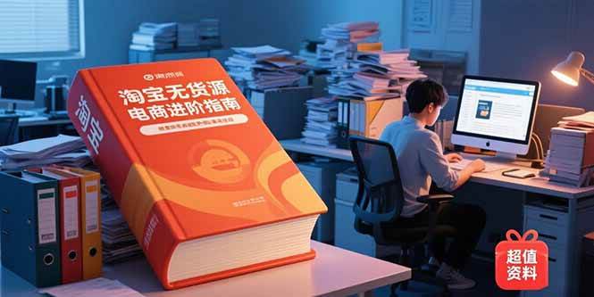 （15317期）淘宝无货源电商进阶指南，包含新人课、进阶课，配套资料，蓝海选品等-777网创网