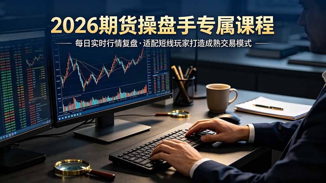 (19093期)2026期货操盘手专属课程-更新6月,每日实时行情复盘,适配短线玩家打造成熟交易模式 (19093期)2026期货操盘手专属课程-更新6月,每日实时行情复盘,适配短线玩家打造成熟交易模式