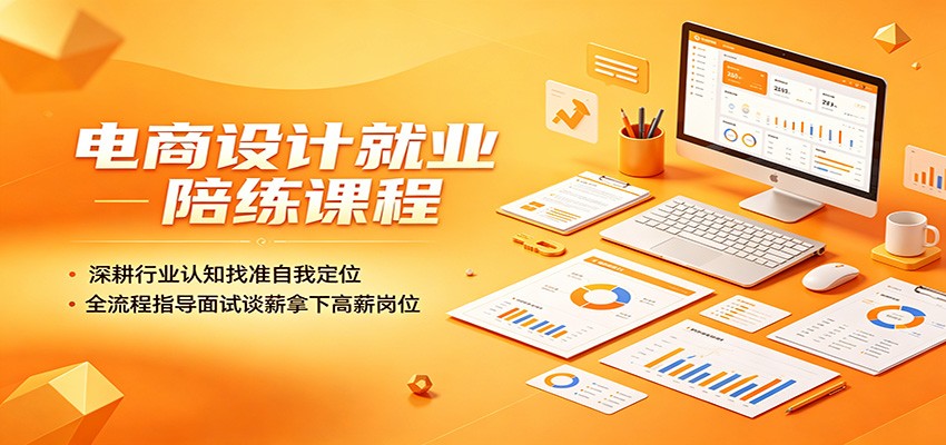 电商设计就业陪练课程:深耕行业认知找准自我定位,全流程指导面试谈薪拿下高薪岗位-777网创网