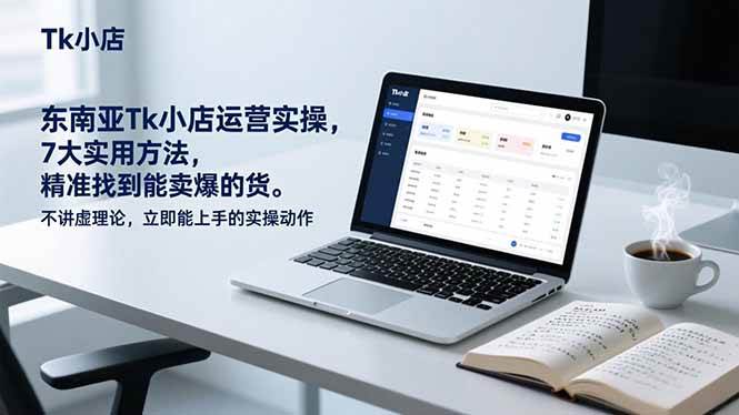 (17041期)东南亚Tk小店运营实操,7大实用方法,精准找到能卖爆的货。不讲虚理论,立即能上手的实操动作-777网创网