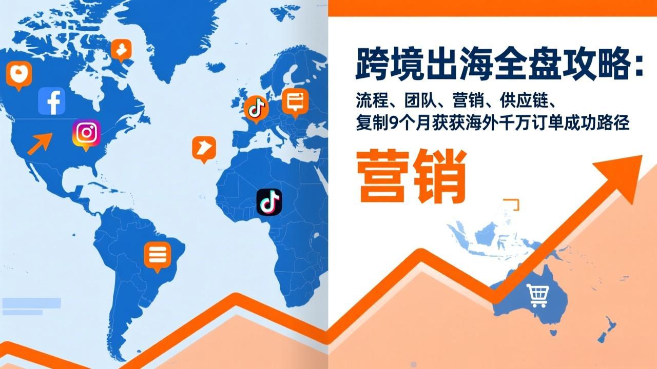跨境出海全盘攻略:流程,团队,营销,供应链,复制9个月斩获海外千万订单成功路径-777网创网