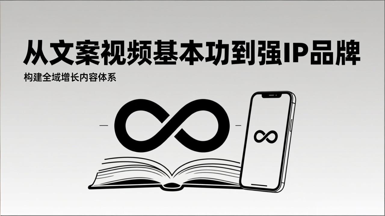 2026内容获客系统课：从文案视频基本功到强IP品牌，构建全域增长内容体系-777网创网