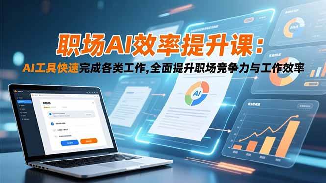 （16598期）职场AI效率提升课：AI工具快速完成各类工作,全面提升职场竞争力与工作效率-777网创网