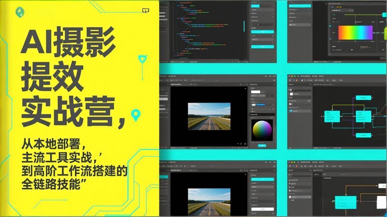 （17393期）AI+摄影提效实战营，从本地部署，主流工具实战，到高阶工作流搭建的全链路技能-777网创网