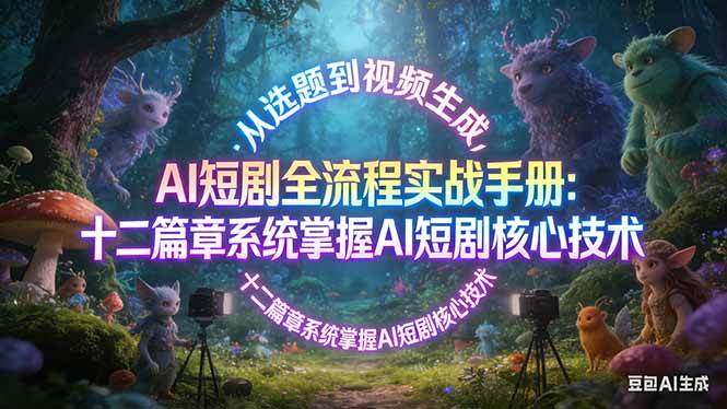 (17620期)AI 短剧全流程实战手册:从选题到视频生成,十二篇章系统掌握 AI 短剧核心技术-777网创网