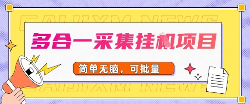 多合一采集项目，无脑操作，简单批量-777网创网