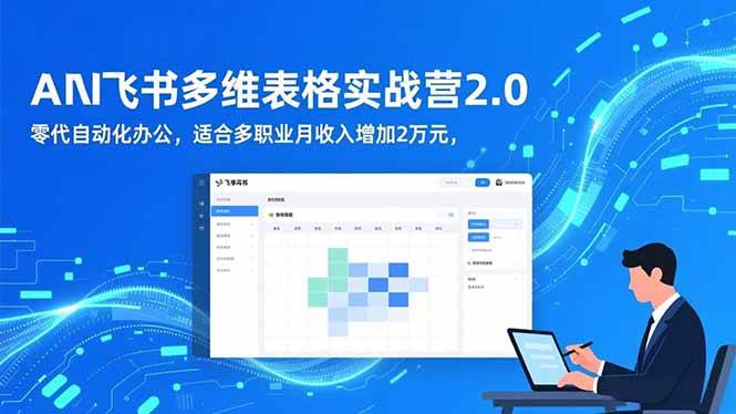 (16587期)AI+飞书多维表格实战营2.0:零代码自动化办公,适合多职业月收入增加2万元 (16587期)AI+飞书多维表格实战营2.0:零代码自动化办公,适合多职业月收入增加2万元