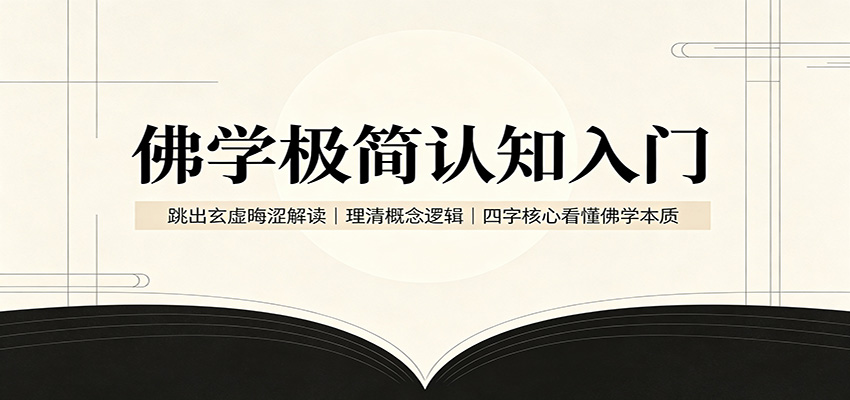 佛学极简认知入门：跳出玄虚晦涩解读，理清概念逻辑，四字核心看懂佛学本质-777网创网