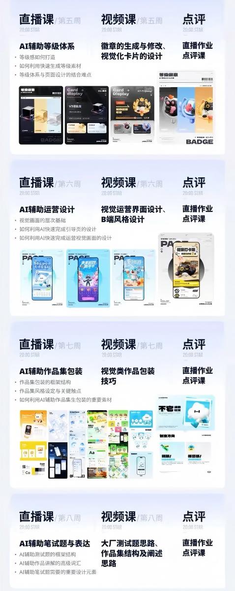 AI+UI系统实战课:十周完整教学|图标IP运营视觉|笔试作品集交互动效全套落地教程-777网创网