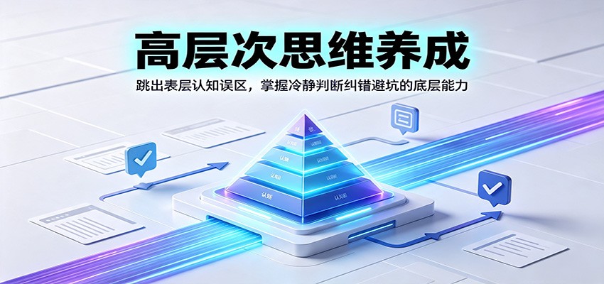 高层次思维养成：跳出表层认知误区，掌握冷静判断纠错避坑的底层能力-777网创网